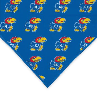 Show full view: ShopInstaPets Kansas Jayhawks Dog Bandana, Small slide 4 of 4