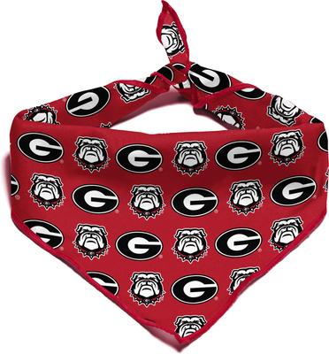 Show full view: ShopInstaPets Georgia Bulldogs Dog Bandana, Large slide 4 of 5