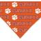 Show in main carousel: ShopInstaPets NCAA Dog Bandana, Clemson Tigers, Large slide 4 of 5