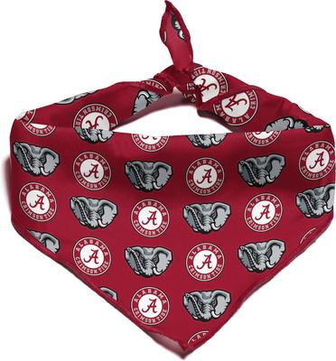 Show full view: ShopInstaPets Alabama Crimson Tide Dog Bandana, Small slide 3 of 4
