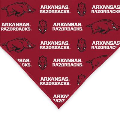 Show full view: ShopInstaPets Arkansas Razorbacks Dog Bandana, Large slide 4 of 4