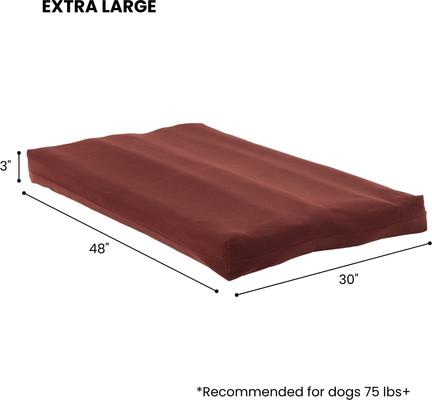 Show full view: Happy Hounds Carson Deluxe Dog Crate Pad, Burgundy, 48-in slide 5 of 9