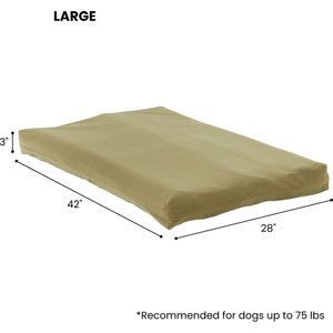 Happy Hounds Carson Deluxe Dog Crate Pad, Moss, 42-in