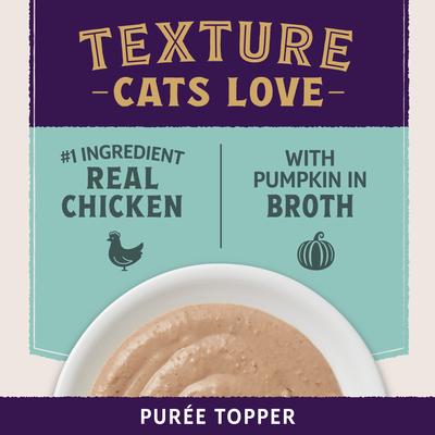 Show full view: Natural Balance Ultra Protein Plus Immune & Digestive Health Real Chicken with Pumpkin Recipe Puree Wet Cat Food, 2.4-oz pouch, case of 12 slide 7 of 11