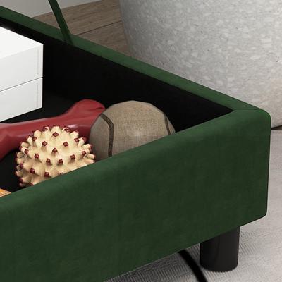 Show full view: PawHut Hidden Storage Sofa Dog Bed, Green slide 9 of 10