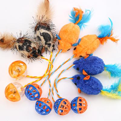 Show full view: Fashion's Talk 6 Piece Plush Catnip-Filled Mice & Jingle Balls Cat Toys slide 6 of 7