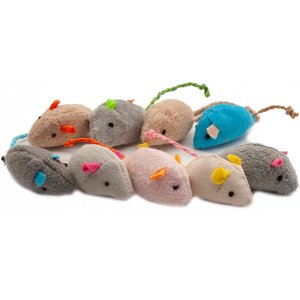 Fashion's Talk 18 Piece Plush Catnip-Filled Mice Cat Toys