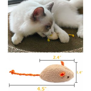 Fashion's Talk 18 Piece Plush Catnip-Filled Mice Cat Toys