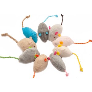 Fashion's Talk 18 Piece Plush Catnip-Filled Mice Cat Toys