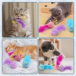 Fashion's Talk 6 Piece Plush Catnip-Filled Mice Cat Toy slide 2 of 7