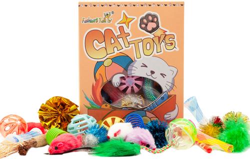 Show full view: Fashion's Talk 50 Piece Hanging Mice, Feather, Springs, Wand, Crinkle Balls, Silvervine Sticks Cat Toys slide 4 of 9