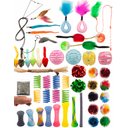 Fashion's Talk 50 Piece Hanging Mice, Feather, Springs, Wand, Crinkle Balls, Silvervine Sticks Cat Toys