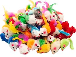 Fashion's Talk 48 Piece Assorted Mice Cat Toys slide 2 of 7