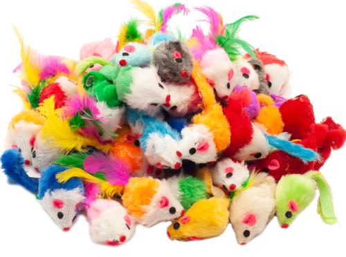 Show full view: Fashion's Talk 48 Piece Assorted Mice Cat Toys slide 2 of 8