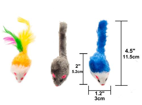 Show full view: Fashion's Talk 48 Piece Assorted Mice Cat Toys slide 4 of 8