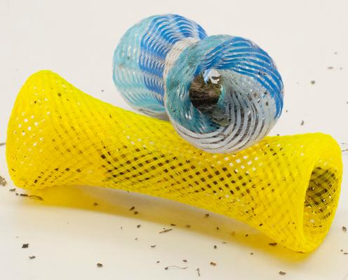 Show full view: Fashion's Talk 49 Piece Catnip Bag, Mesh Tubes, Springs Cat Toys slide 7 of 9