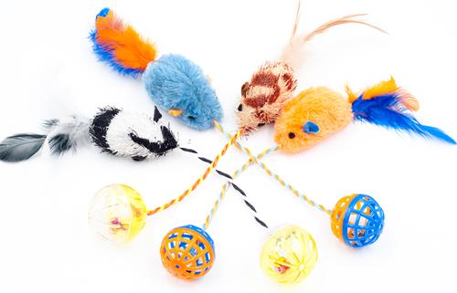 Show full view: Fashion's Talk Mouse 27 Piece Assorted Mice Toy Cat Toys slide 3 of 7