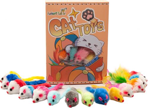 Show full view: Fashion's Talk 48 Piece Assorted Mice Cat Toys slide 6 of 8