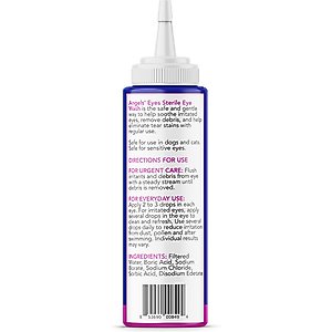 Angels' Eyes Multi-Purpose Sterile Dog & Cat Eye Wash, 4-fl oz bottle