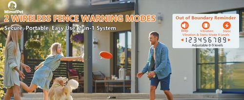 Show full view: Mimofpet Smart Two-In-One GT1 Multi-Functional Dog Collar & Dog Fence for 2 Dogs slide 8 of 9