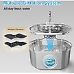 Show in main carousel: Casfuy PWS-154 Quiet Stainless Steel Dog & Cat Water Fountain with Dual Flow Modes, 108-oz slide 4 of 8