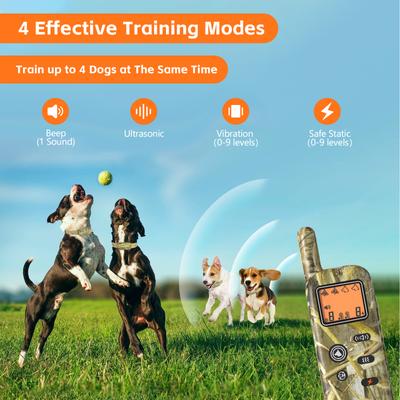 Show full view: Mimofpet Smart Two-In-One GT1 Multi-Functional Dog Collar & Dog Fence for 2 Dogs slide 4 of 9