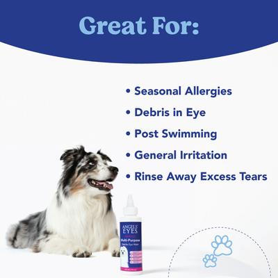 Show full view: Angels' Eyes Multi-Purpose Sterile Dog & Cat Eye Wash, 4-fl oz bottle slide 4 of 10