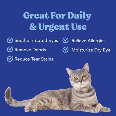 Show full view: Angels' Eyes Multi-Purpose Sterile Dog & Cat Eye Wash, 4-fl oz bottle slide 2 of 10
