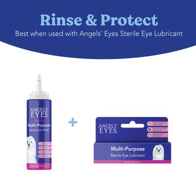 Show full view: Angels' Eyes Multi-Purpose Sterile Dog & Cat Eye Wash, 4-fl oz bottle slide 6 of 10