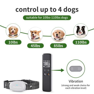 Show full view: Mimofpet E1 Rechargeable Electronic Dog Training Collar slide 5 of 9
