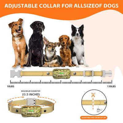 Show full view: Mimofpet Smart Two-In-One GT1 Multi-Functional Dog Collar & Dog Fence for 2 Dogs slide 6 of 9