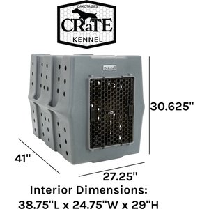 Dakota 283 Rough & Tough Economy Dog Kennel, Coyote Granite, X-Large