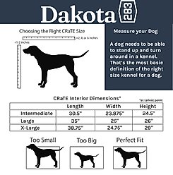 Dakota 283 Rough & Tough Economy Dog Kennel, Orange, X-Large slide 2 of 7