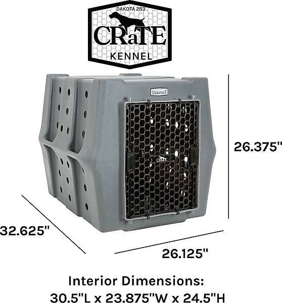 Show full view: Dakota 283 Rough & Tough Economy Dog Kennel, Coyote Granite, Medium slide 6 of 7