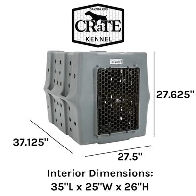Show full view: Dakota 283 Rough & Tough Economy Dog Kennel, Orange, Large slide 6 of 8