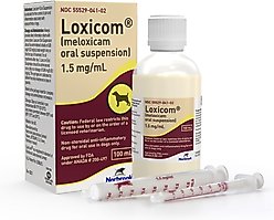 Meloxicam (Generic) Oral Suspension for Dogs, 1.5 mg/mL, 100-mL