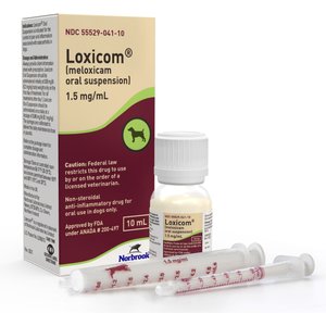 Meloxicam (Generic) Oral Suspension for Dogs, 1.5 mg/mL, 10-mL