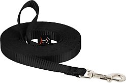 LupinePet Basic Solid Dog Training Leash, 15-ft long, 1/2-in wide, Black, 15-ft long, Standard slide 1 of 4