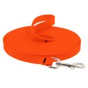 LupinePet Waterproof BioThane Dog Training Leash, 15-ft long, 3/4-in wide, Neon Orange, 15-ft long, Standard