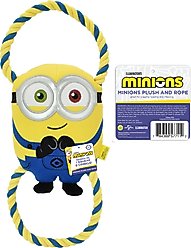 Multipet Minion Bob Double Tug Dog Toy, Yellow, 16-in