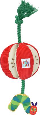 Show full view: Multipet Eric Carle Caterpillar Apple Dog Toy, Yellow, 15-in slide 2 of 2