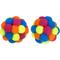 Show in main carousel: Multipet Pompom Ball with Rattle Cat Toy, Multicolor, 2 count slide 4 of 5