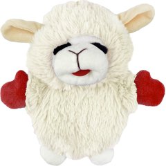 Multipet Lambchop Crinkle Dog Toy, White, 6-in