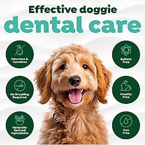 TropiClean Fresh Breath Dental Water Additive for Dogs Plus Hip & Joint, 33.8-fl oz bottle