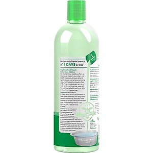 TropiClean Fresh Breath Dental Water Additive for Dogs, 33.8-fl oz bottle