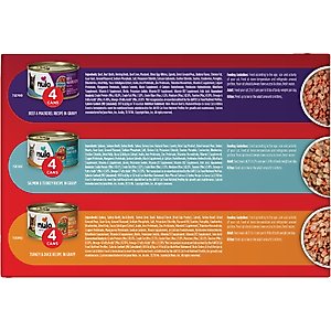 Nulo Freestyle Minced Salmon & Turkey, Minced Beef & Mackerel, Minced Turkey & Duck Grain-Free Variety Pack Canned Cat Food, 3-oz can, case of 12