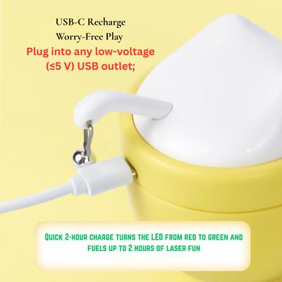 Show full view: EYS SpinChase Roly-Poly Wobble Double Laser Cat Toy slide 9 of 10