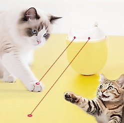 EYS SpinChase Roly-Poly Wobble Double Laser Cat Toy