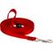 Show in main carousel: LupinePet Basic Solid Dog Training Leash, 15-ft long, 1/2-in wide, Red, 15-ft long, Standard slide 1 of 5