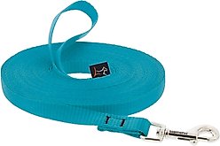 LupinePet Basic Solid Dog Training Leash, 15-ft long, 1/2-in wide, Aqua, 15-ft long, Standard slide 1 of 4